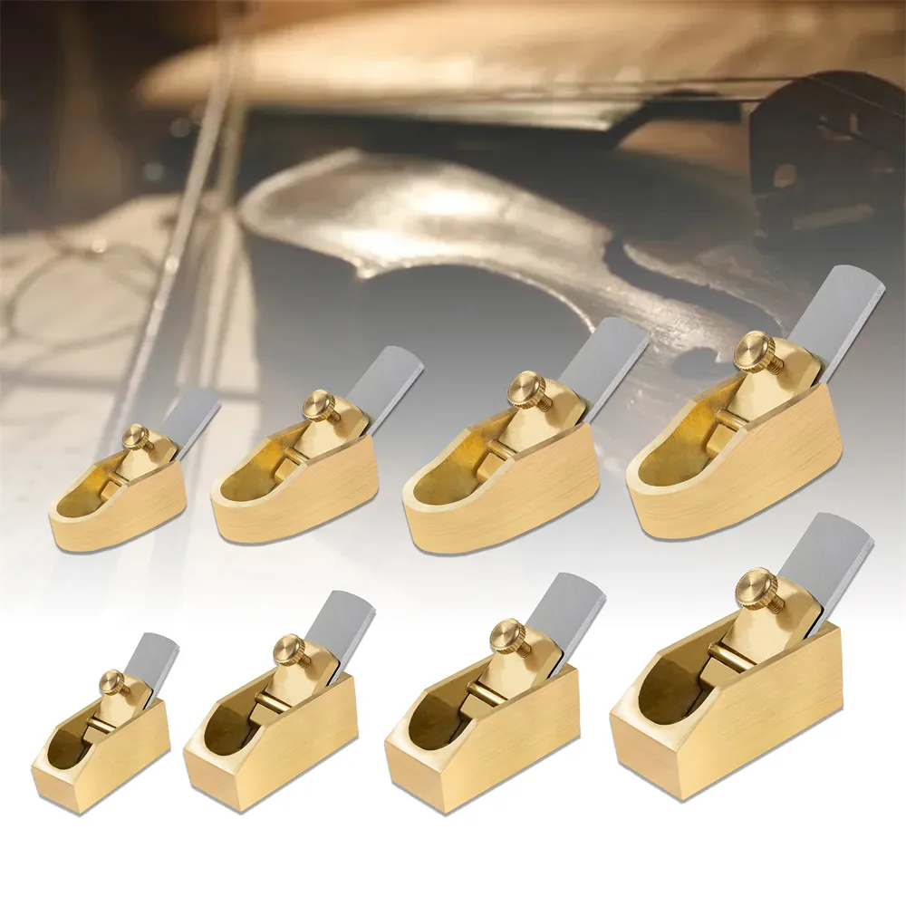 Woodworking Brass Violin Plane Convex Flat Bottom High Speed Steel Blades Four Sizes Precision Tool Musical Instrument Crafting Woodworking Brass Violin Plane Convex Flat Bottom High Speed Steel Blades Four Sizes Precision Tool Musical Instrument Crafting