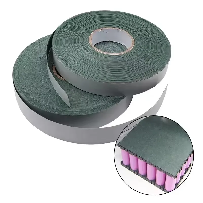 Highland Barley Paper Insulation Sticker 5 Meters Roll Heat Resistant Adhesive Backing 65mm Wide 0.2mm Thickness Lithium Battery Pack Protection