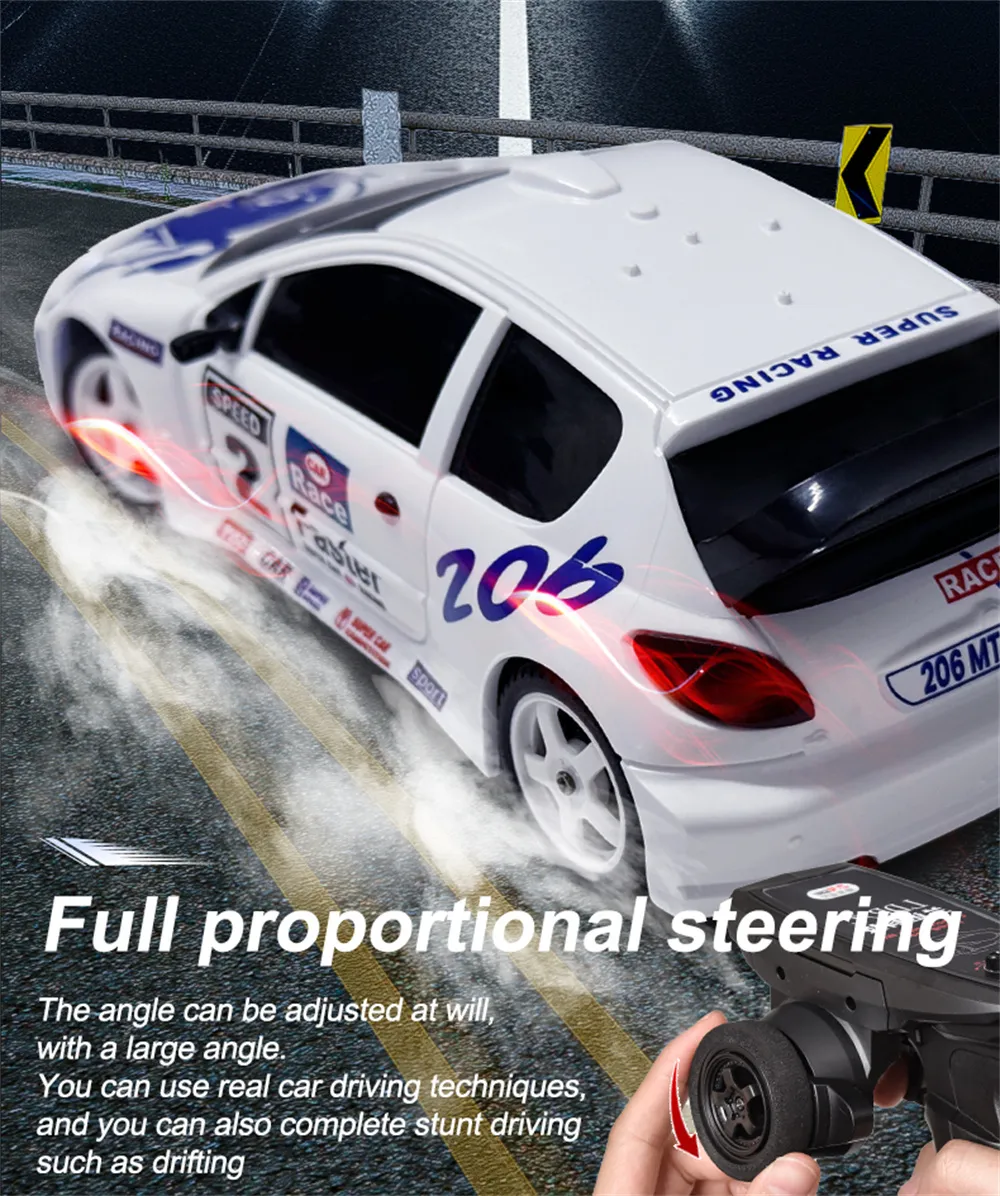 LDRC 2803 PRO RTR 1/28 2.4G RWD Drift RC Car Gyro LED Light On-Road Mini Full Proportional Racing Micro Classic Vehicles Models Toys