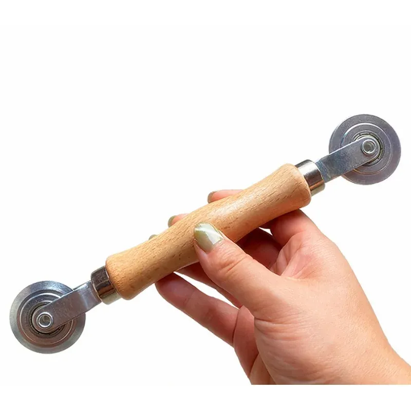 Wooden Handle Metal Wheel Rolling Tool 22cm Length 3.85cm Wheel Diameter Screen Door Double Window Installation Spline Roller Household Tool Wooden Handle Metal Wheel Rolling Tool 22cm Length 3.85cm Wheel Diameter Screen Door Double Window Installation Spline Roller Household Tool