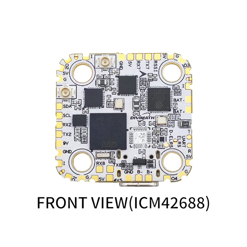 20x20mm HDZero Halo Mini Flight Controller with 5V 9V BEC Output Build-in ELRS 2.4GHz RX for HD Digital RC FPV Racing Drone 20x20mm HDZero Halo Mini Flight Controller with 5V 9V BEC Output Build-in ELRS 2.4GHz RX for HD Digital RC FPV Racing Drone