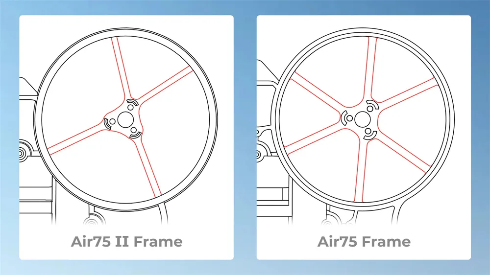 BETAFPV Air75 II 75mm 1S Brushless Whoop Frame Kit for RC Micro FPV Racing Drone BETAFPV Air75 II 75mm 1S Brushless Whoop Frame Kit for RC Micro FPV Racing Drone