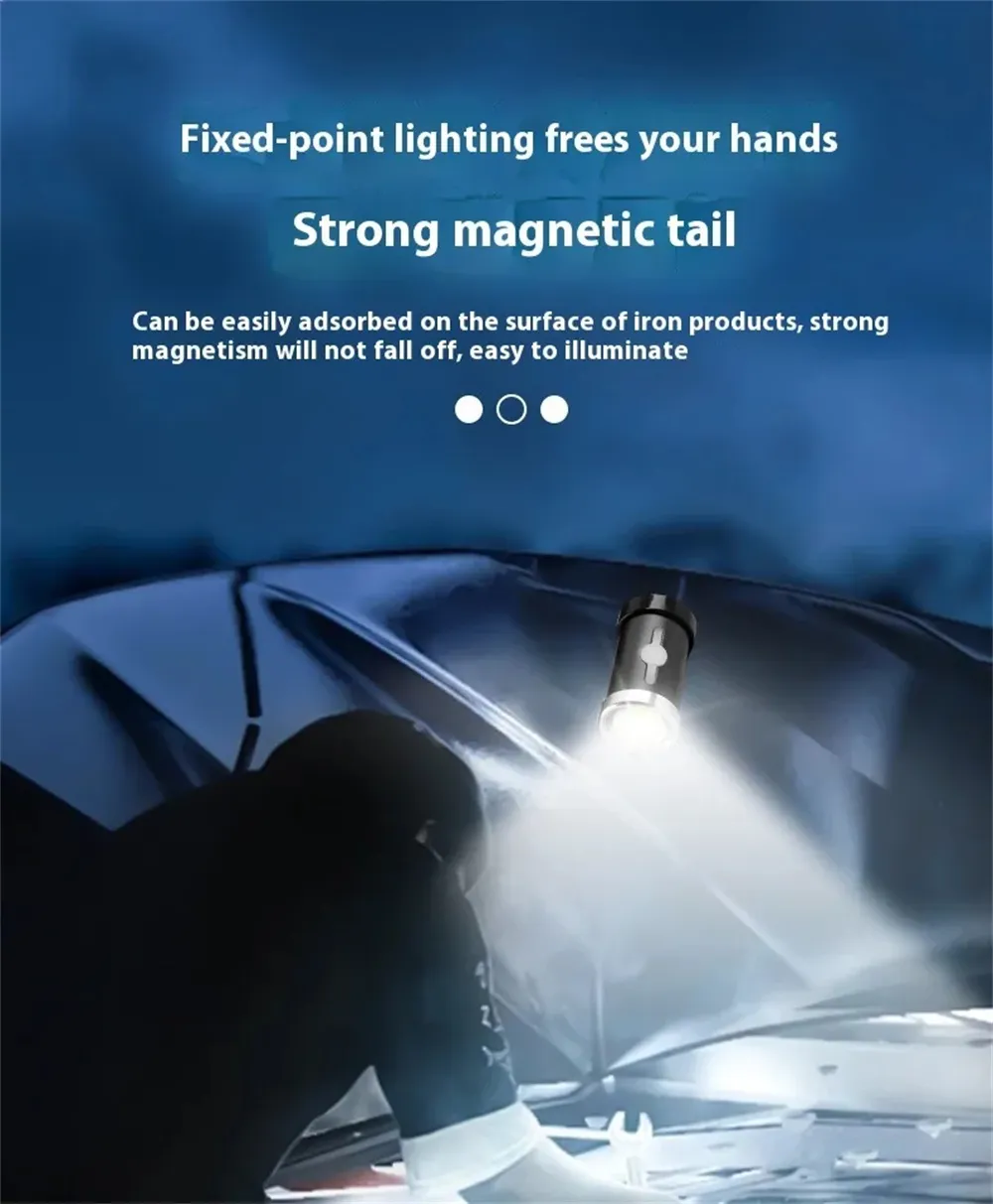 Ultra Mini Flashlight Auto Repair Strong Light Lamp Small Portable Pen Light, Magnetic Suction Maintenance COB Lighting Lamp Ultra Mini Flashlight Auto Repair Strong Light Lamp Small Portable Pen Light, Magnetic Suction Maintenance COB Lighting Lamp