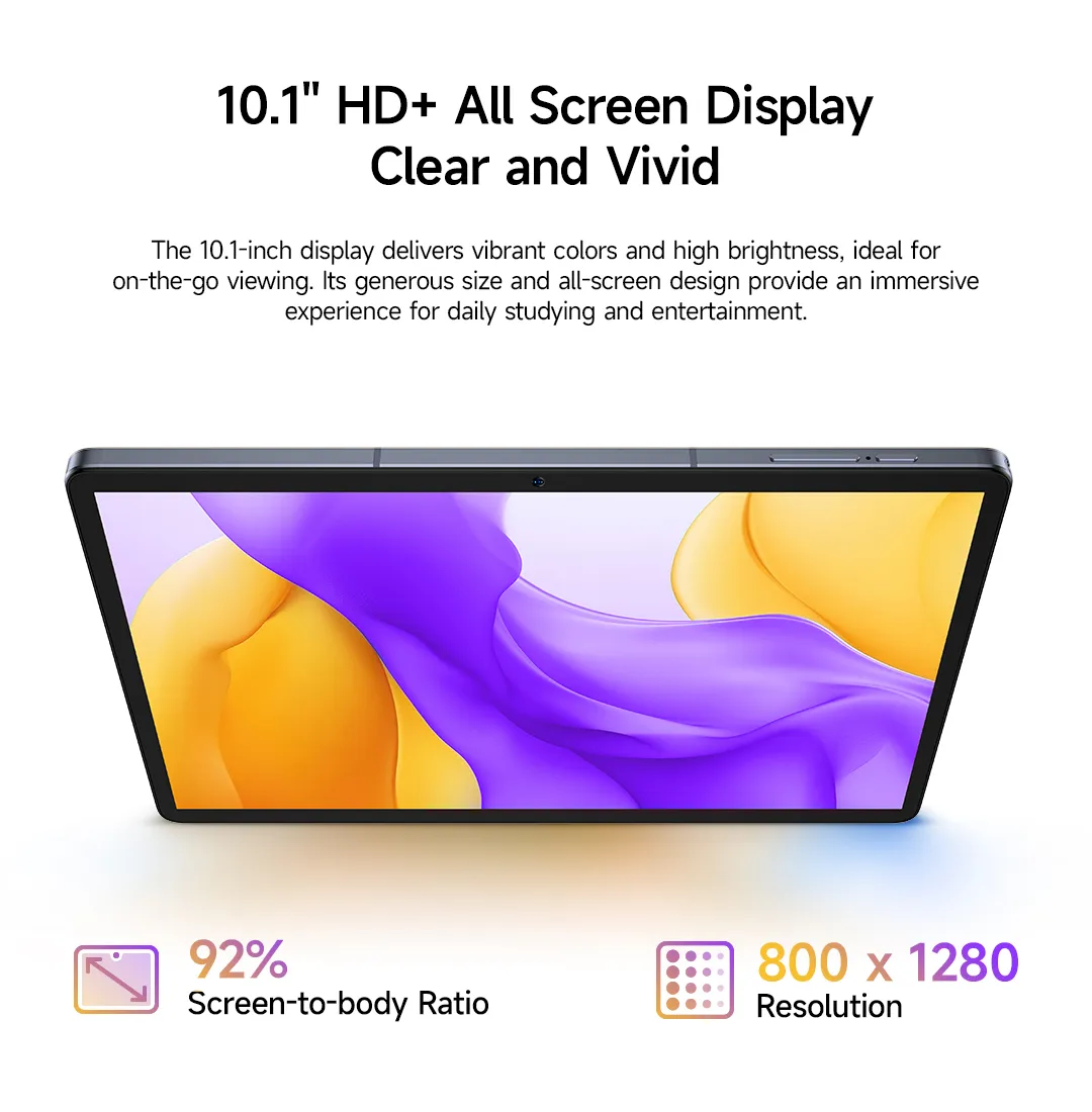Ulefone Tab A10 UNISOC T615 Octa Core 4GB RAM+4GB Virtual Memory 256GB ROM Widevine L1 4G LTE 10.1 Inch Android 15 Tablet PC Ulefone Tab A10 UNISOC T615 Octa Core 4GB RAM+4GB Virtual Memory 256GB ROM Widevine L1 4G LTE 10.1 Inch Android 15 Tablet PC