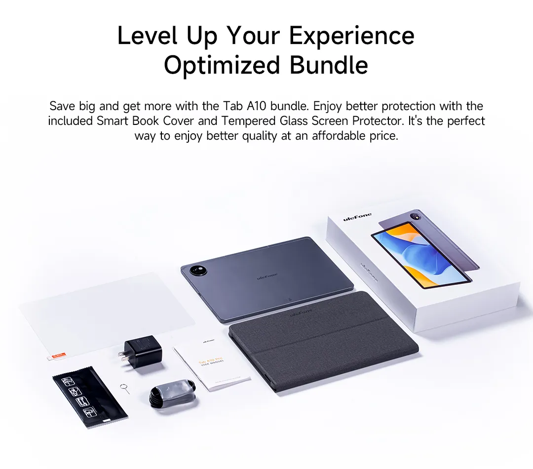 Ulefone Tab A10 UNISOC T615 Octa Core 4GB RAM+4GB Virtual Memory 256GB ROM Widevine L1 4G LTE 10.1 Inch Android 15 Tablet PC Ulefone Tab A10 UNISOC T615 Octa Core 4GB RAM+4GB Virtual Memory 256GB ROM Widevine L1 4G LTE 10.1 Inch Android 15 Tablet PC