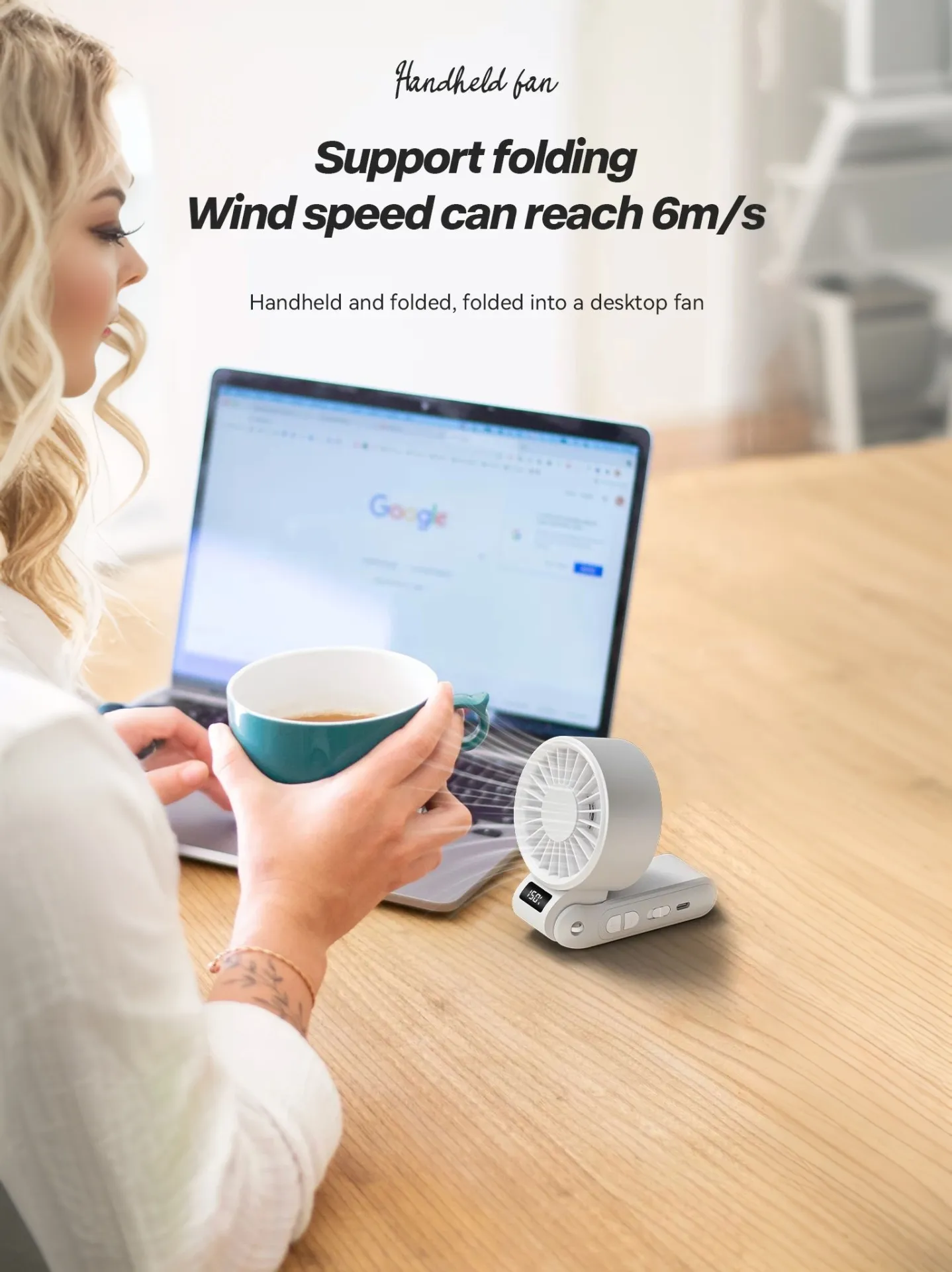 Foldable Handheld Fan 150 High Speed Adjustable Noise Free USB Rechargeable 5000mAh Lightweight Design Cooling Foldable Handheld Fan 150 High Speed Adjustable Noise Free USB Rechargeable 5000mAh Lightweight Design Cooling