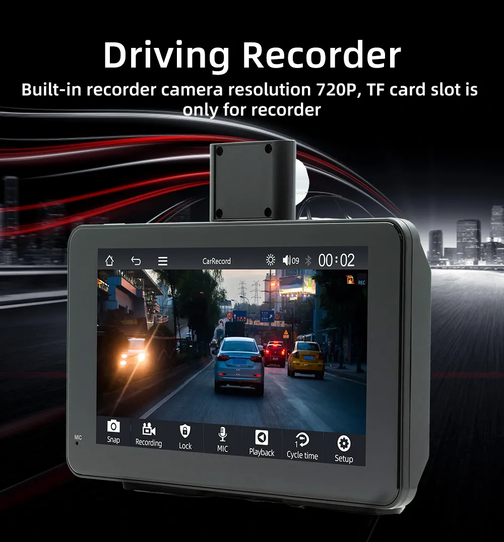 Universal 7 inch Dash Cam Car DVR Multimedia Video Player Wireless Carplay & Android Auto Driving Recorder Touch Screen BT Universal 7 inch Dash Cam Car DVR Multimedia Video Player Wireless Carplay & Android Auto Driving Recorder Touch Screen BT
