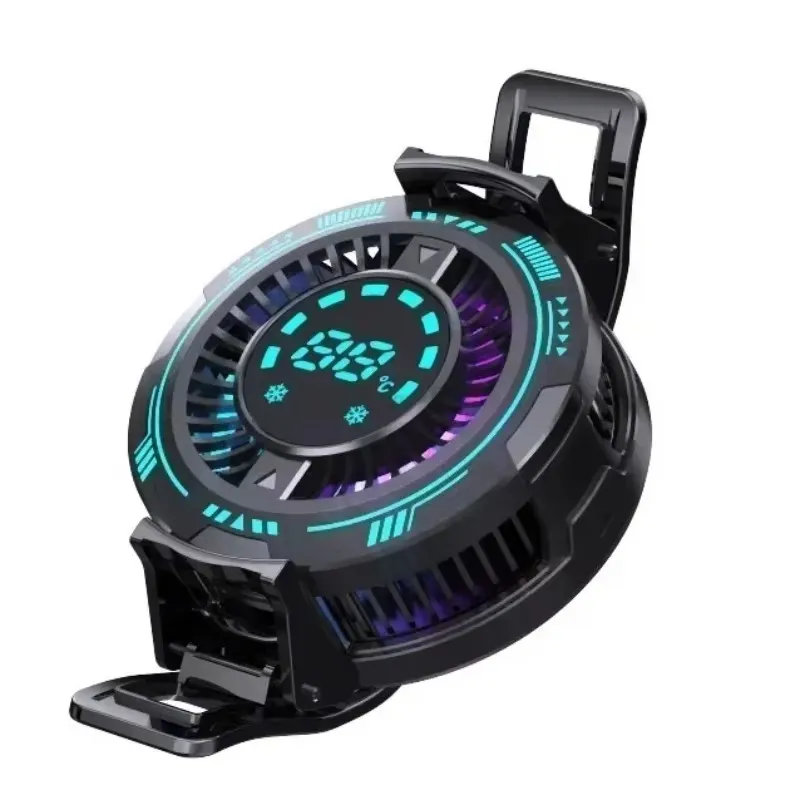 F29 Phone Magnetic/ Back-clip Semiconductor Cooling Radiator with Temperature Display for IOS Android Universal PUBG Game Cooler F29 Phone Magnetic/ Back-clip Semiconductor Cooling Radiator with Temperature Display for IOS Android Universal PUBG Game Cooler
