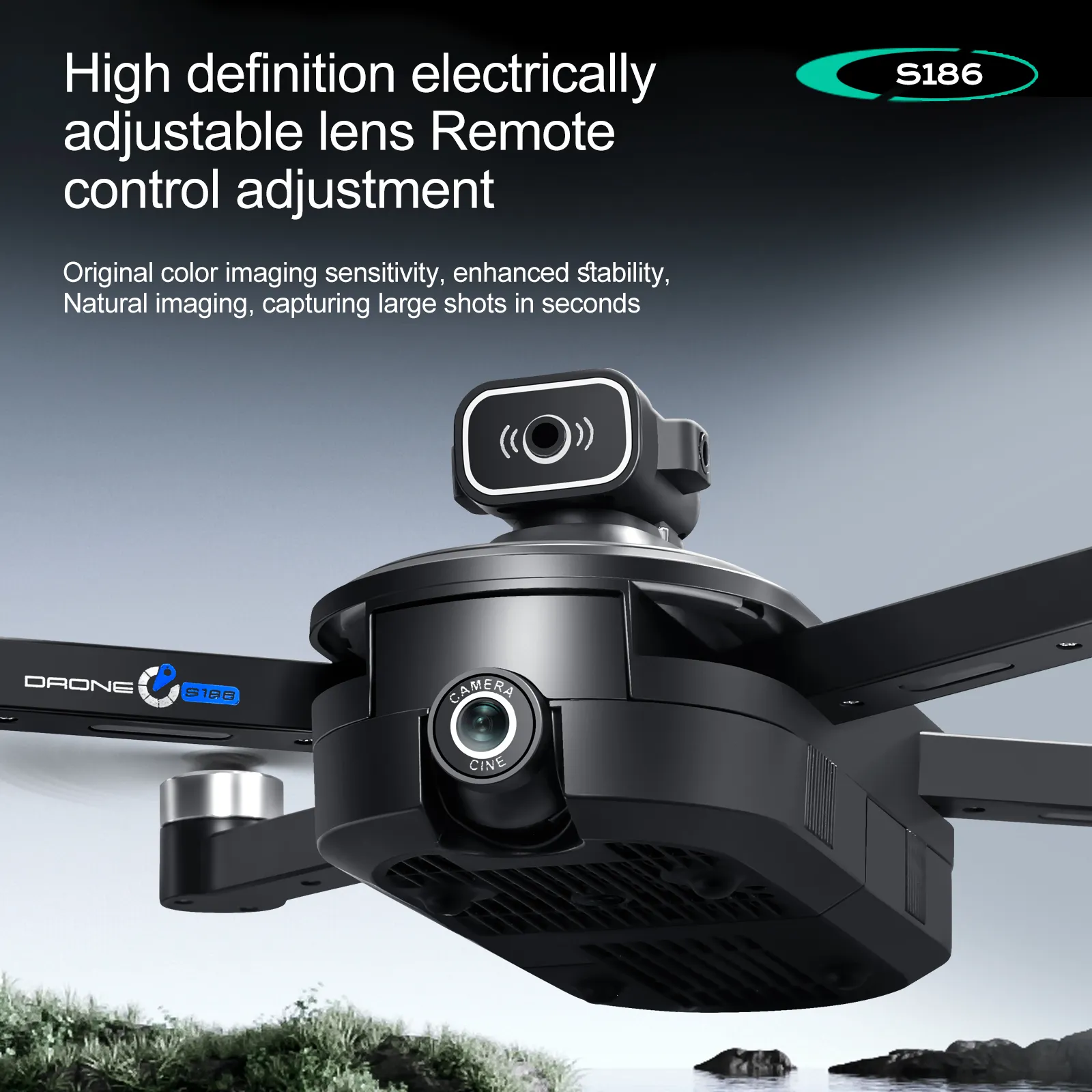 YLR/C S186 WiFi FPV with 5.9inch LCD Screen Controller HD Dual Camera Servo Gimbal 360° Obstacle Avoidance Brushless Foldable RC Drone Quadcopter RTF YLR/C S186 WiFi FPV with 5.9inch LCD Screen Controller HD Dual Camera Servo Gimbal 360° Obstacle Avoidance Brushless Foldable RC Drone Quadcopter RTF