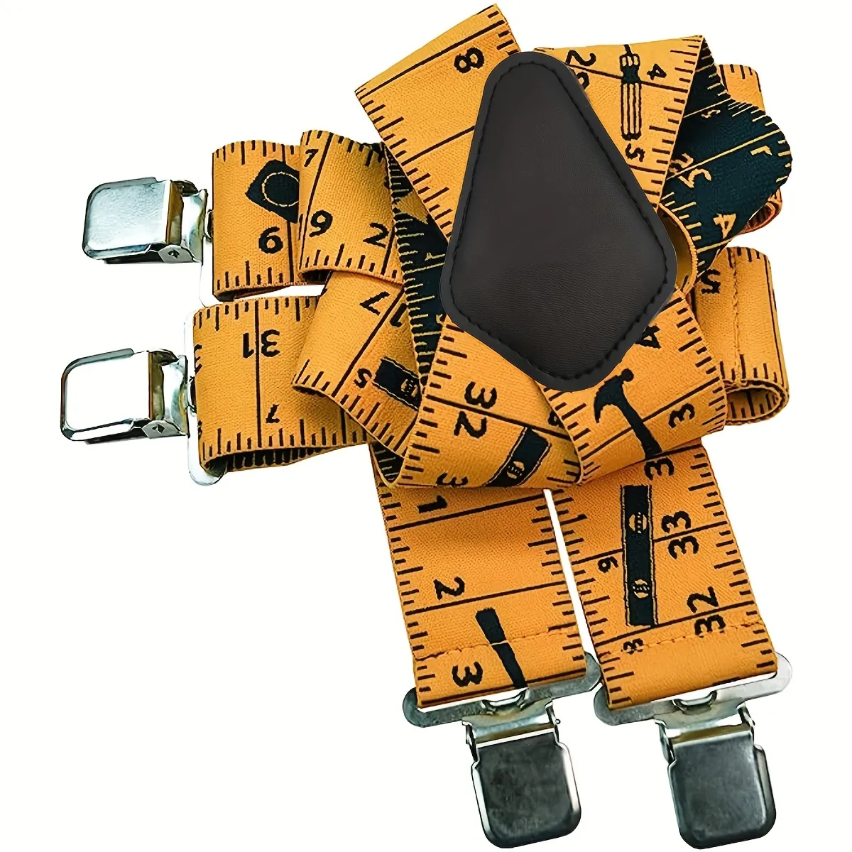 5cm Elastic Ruler Men's Suspender 4 Clips X-shaped Adjustable Casual Trousers Strap for Work Construction Tailoring 5cm Elastic Ruler Men's Suspender 4 Clips X-shaped Adjustable Casual Trousers Strap for Work Construction Tailoring