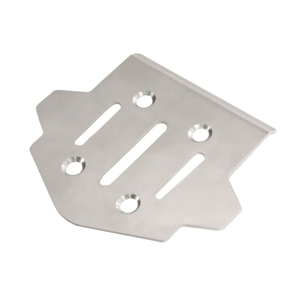 Upgraded Metal Parts For MJX 7303 RC Car 304 Stainless Steel Front and Rear Bumper Guards/Chassis Guards Vehicle Models Accessories
