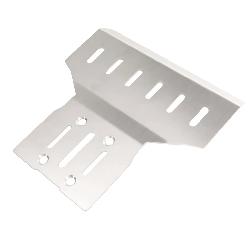 Upgraded Metal Parts For MJX 7303 RC Car 304 Stainless Steel Front and Rear Bumper Guards/Chassis Guards Vehicle Models Accessories