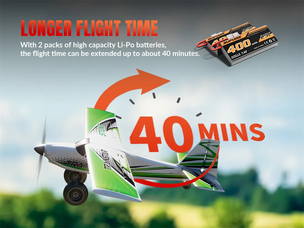 VolantexRC Trainstar Stunt 76804 500mm Wingspan 2.4G 4CH With 6-axis Gyro Brushless EPP RC Airplane Trainer Fixed Wing RTF VolantexRC Trainstar Stunt 76804 500mm Wingspan 2.4G 4CH With 6-axis Gyro Brushless EPP RC Airplane Trainer Fixed Wing RTF
