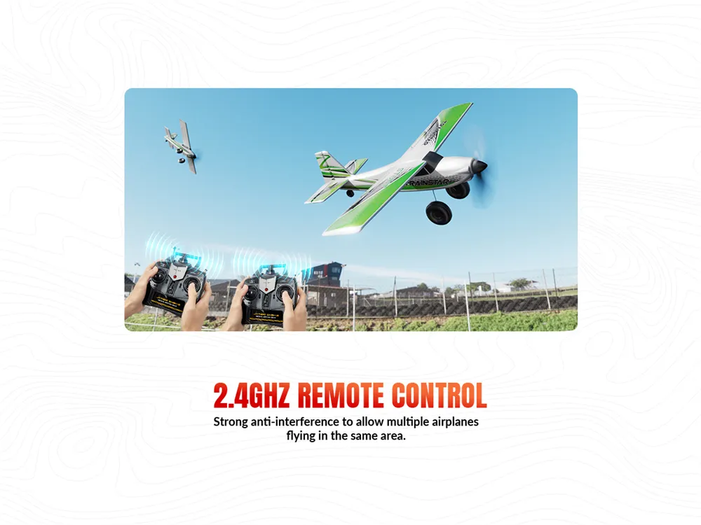 VolantexRC Trainstar Stunt 76804 500mm Wingspan 2.4G 4CH With 6-axis Gyro Brushless EPP RC Airplane Trainer Fixed Wing RTF VolantexRC Trainstar Stunt 76804 500mm Wingspan 2.4G 4CH With 6-axis Gyro Brushless EPP RC Airplane Trainer Fixed Wing RTF
