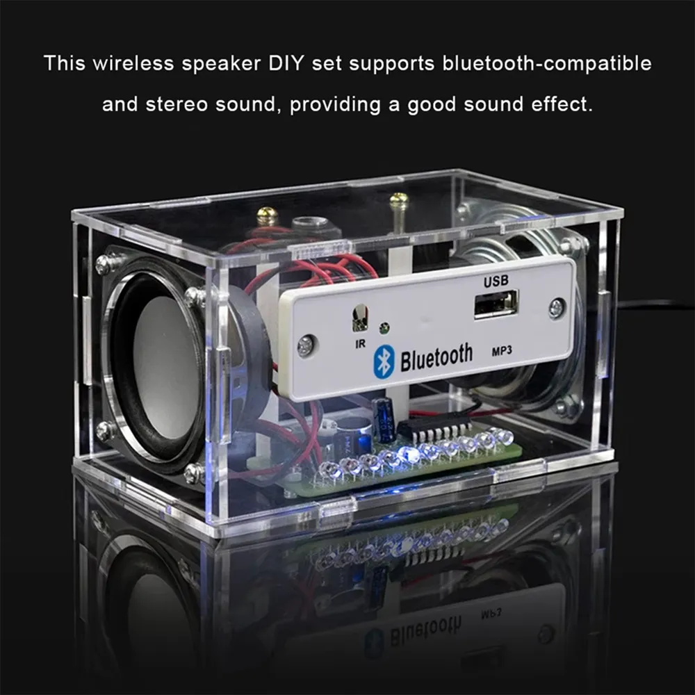 Bluetooth Speaker Kit Electronic Production DIY Assembly Parts Power Amplifier Speaker Parts Circuit Board Production DIY Kit Bluetooth Speaker Kit Electronic Production DIY Assembly Parts Power Amplifier Speaker Parts Circuit Board Production DIY Kit