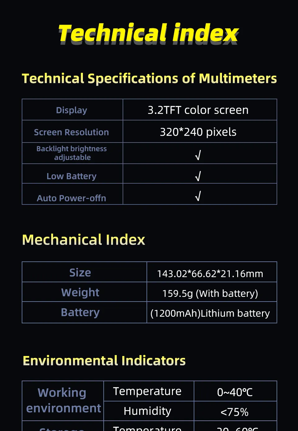 BSIDE S500 Smart Graphic Multimeter 3.2 Inch TFT Screen 1000V DC AC Voltage 10A Current High Precision Portable Tester Electric Measurement Tool BSIDE S500 Smart Graphic Multimeter 3.2 Inch TFT Screen 1000V DC AC Voltage 10A Current High Precision Portable Tester Electric Measurement Tool
