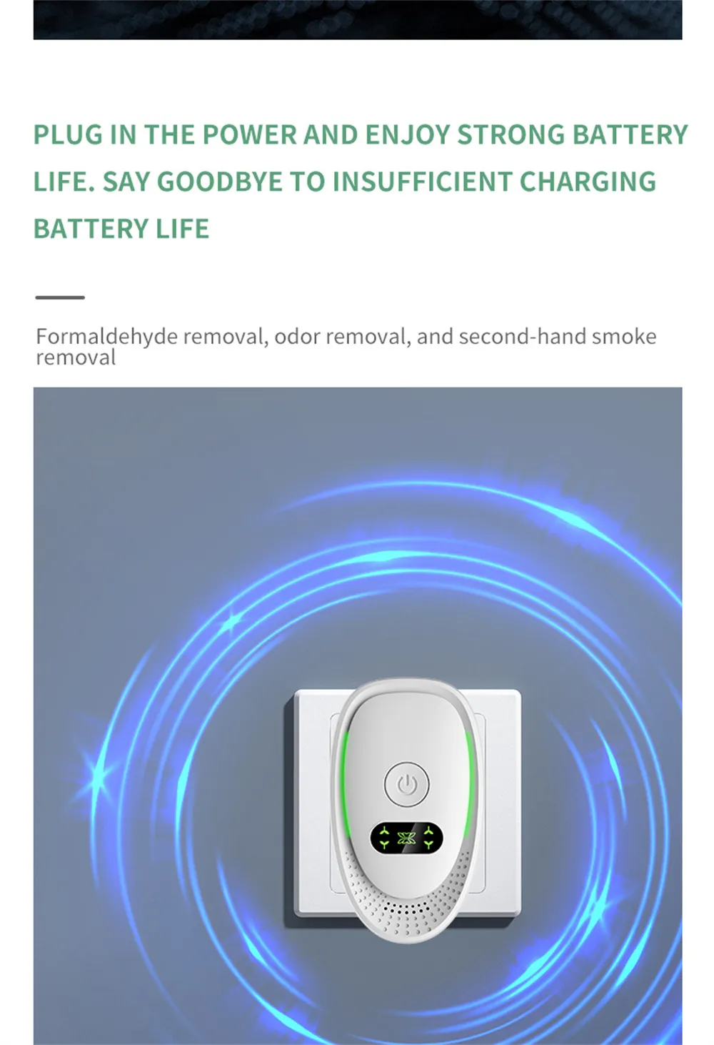 Tevorex Negative Ion Air Purifier For Efficient Pet Deodorization, Intelligent Odor Removal for Bedroom Aromatherapy Purification Tevorex Negative Ion Air Purifier For Efficient Pet Deodorization, Intelligent Odor Removal for Bedroom Aromatherapy Purification