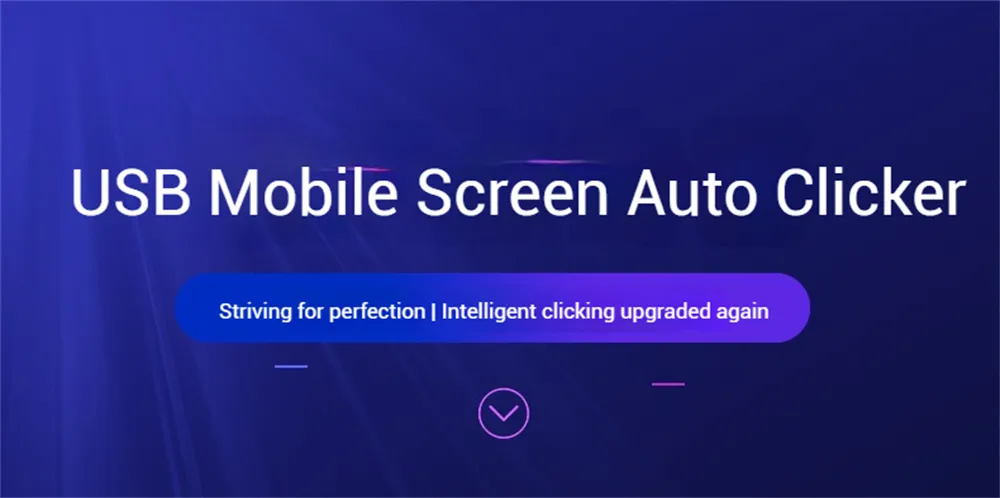 Mobile Phone Screen Auto Clicker Physical Tapper LED Digital Controller 117-Speed Adjustment Portable USB Powered for Gaming Live Stream Tool