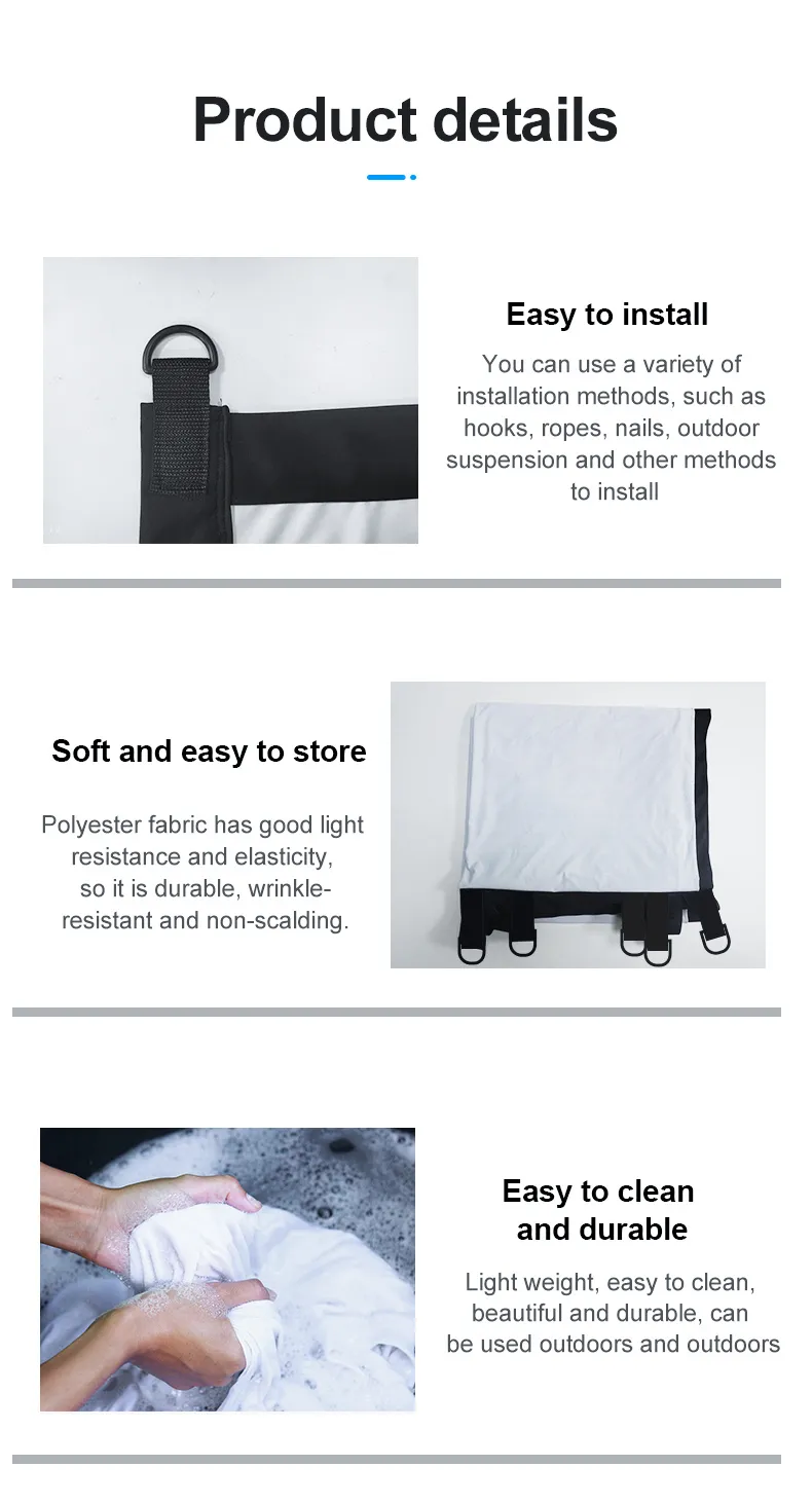MIXITO D-Buckle 100/120 Inch Portable Projector Screen Outdoor Indoor Movie Screen 170° Wide Viewing Angle Easy Setup 4K Compatible Lightweight for Home Theater Backyard Cinema Parties MIXITO D-Buckle 100/120 Inch Portable Projector Screen Outdoor Indoor Movie Screen 170° Wide Viewing Angle Easy Setup 4K Compatible Lightweight for Home Theater Backyard Cinema Parties