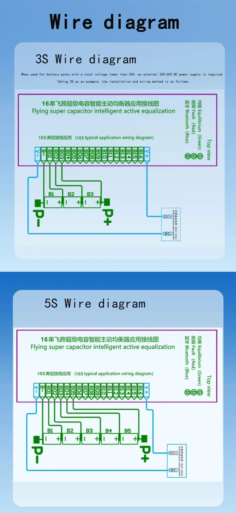 Battery Active Balancer 15S-16S 2A High Efficiency Energy Transfer Waterproof Lithium Equalizer Battery Active Balancer 15S-16S 2A High Efficiency Energy Transfer Waterproof Lithium Equalizer