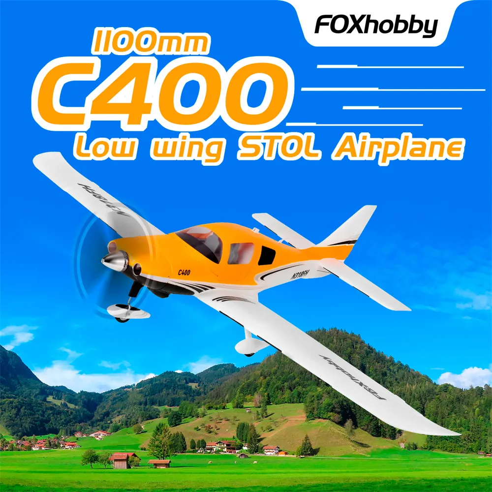 TOP RC HOBBY C400 1100mm Wingspan Low Wing STOL EPP RC Airplane PNP TOP RC HOBBY C400 1100mm Wingspan Low Wing STOL EPP RC Airplane PNP