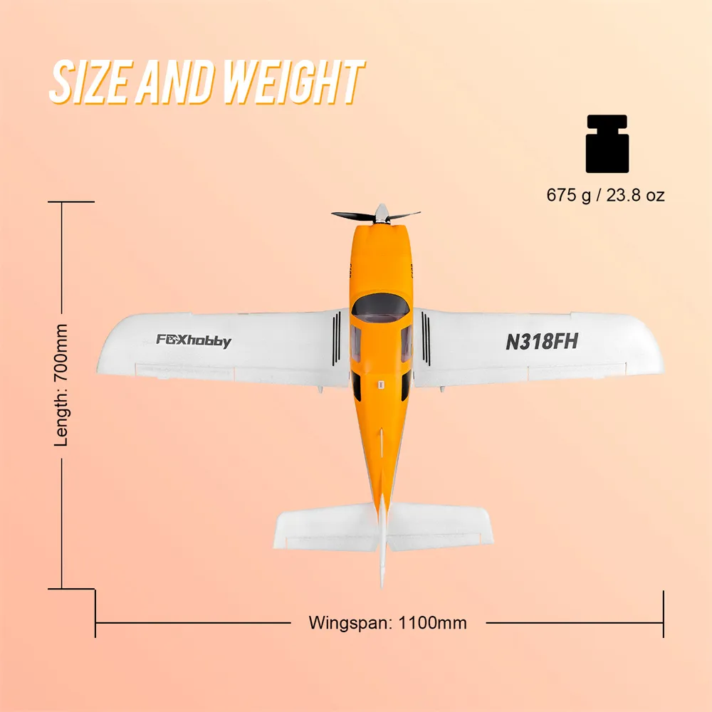 TOP RC HOBBY C400 1100mm Wingspan Low Wing STOL EPP RC Airplane PNP TOP RC HOBBY C400 1100mm Wingspan Low Wing STOL EPP RC Airplane PNP