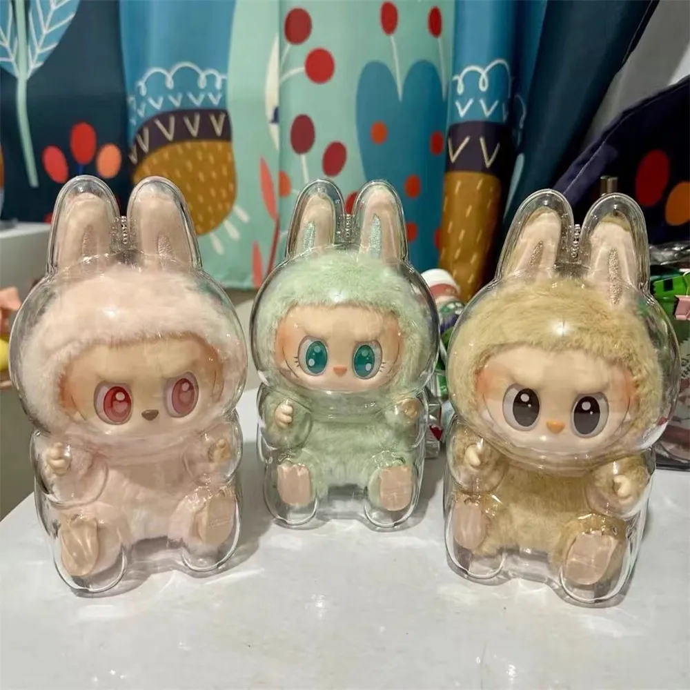 Transparent Acrylic Doll Dustproof Protective Cover for LABUBU V1 V2 V3