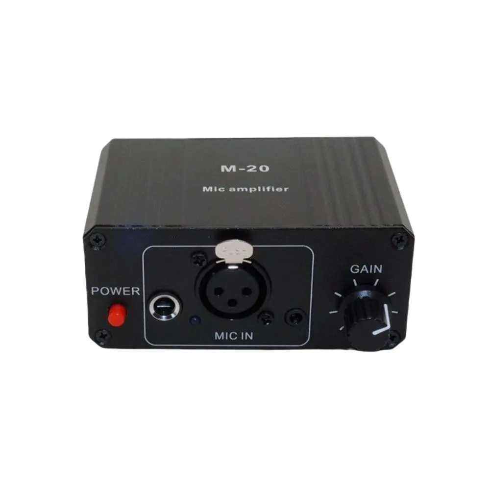 High Gain 48V Microphone Preamp Low Noise XLR Output Balanced Amplifier Compact Design for Dynamic and Condenser Mic Professional Audio