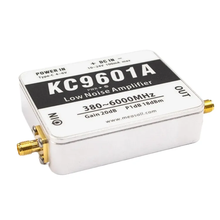 380MHz-6GHz LNA 2.4G/5.8G 20db KC9601A Ultra-Wideband Low Noise Amplifier Module 380MHz-6GHz LNA 2.4G/5.8G 20db KC9601A Ultra-Wideband Low Noise Amplifier Module