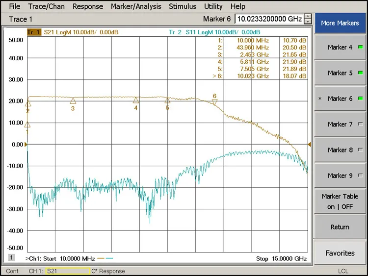 380MHz-6GHz LNA 2.4G/5.8G 20db KC9601A Ultra-Wideband Low Noise Amplifier Module 380MHz-6GHz LNA 2.4G/5.8G 20db KC9601A Ultra-Wideband Low Noise Amplifier Module