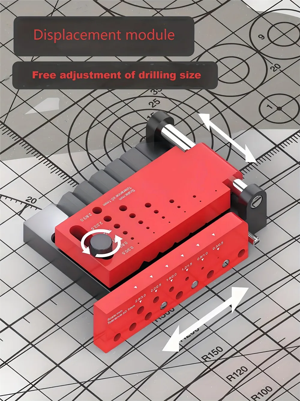 Round Rod Center Finder Horizontal Drill Presser Adjustable Screw High Accuracy for Woodworking Metalworking DIY Round Rod Center Finder Horizontal Drill Presser Adjustable Screw High Accuracy for Woodworking Metalworking DIY