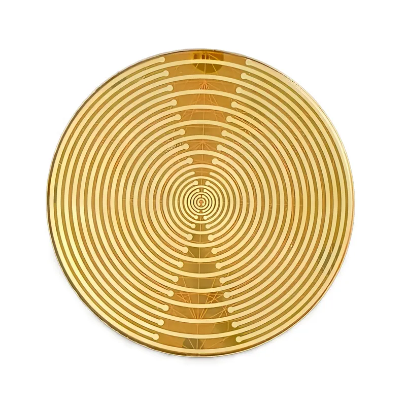 MWO Partial Oscillation Disc Multi-wave Oscillator Antenna Pure Copper Gold-plated Health Jewelry Cell Resonance Energy MWO Partial Oscillation Disc Multi-wave Oscillator Antenna Pure Copper Gold-plated Health Jewelry Cell Resonance Energy