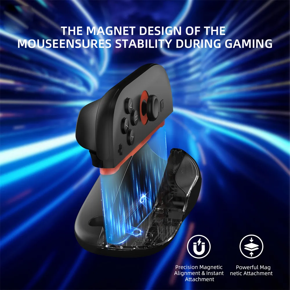 2 Pack For Nintendo Switch2 Mini Magnetic Mouse Grip Ergonomic Design Portable Controller Lightweight Gaming Accessories Desktop Mouse Mode Holder 2 Pack For Nintendo Switch2 Mini Magnetic Mouse Grip Ergonomic Design Portable Controller Lightweight Gaming Accessories Desktop Mouse Mode Holder