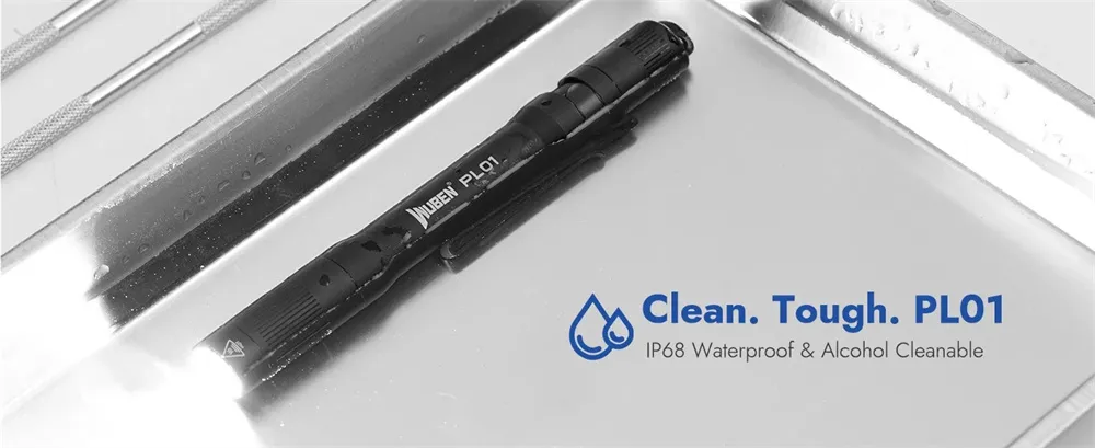 WUBEN PL01 Pen Light Rechargeable Flashlight 650Lumens Portable EDC Waterproof Pocket Penlight For Outdoor Emergency Lighting