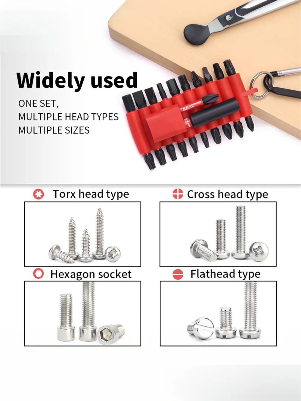 22Pcs Magnetic Driver Bits Set High Torque Reliable Lightweight Drill Tool Kit for DIY and Professional Use Torx Hex Phillips Flathead Screws