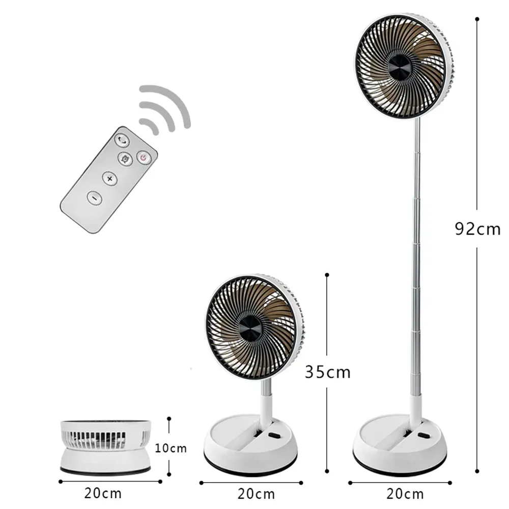 Tevorex Portable Multifunction Oscillating Standing Fan with Three Speed Timing Remote Controller Foldable Desk Fan Rechargeable Battery Powered Pedestal Fan for Bedroom Office Camping Tevorex Portable Multifunction Oscillating Standing Fan with Three Speed Timing Remote Controller Foldable Desk Fan Rechargeable Battery Powered Pedestal Fan for Bedroom Office Camping