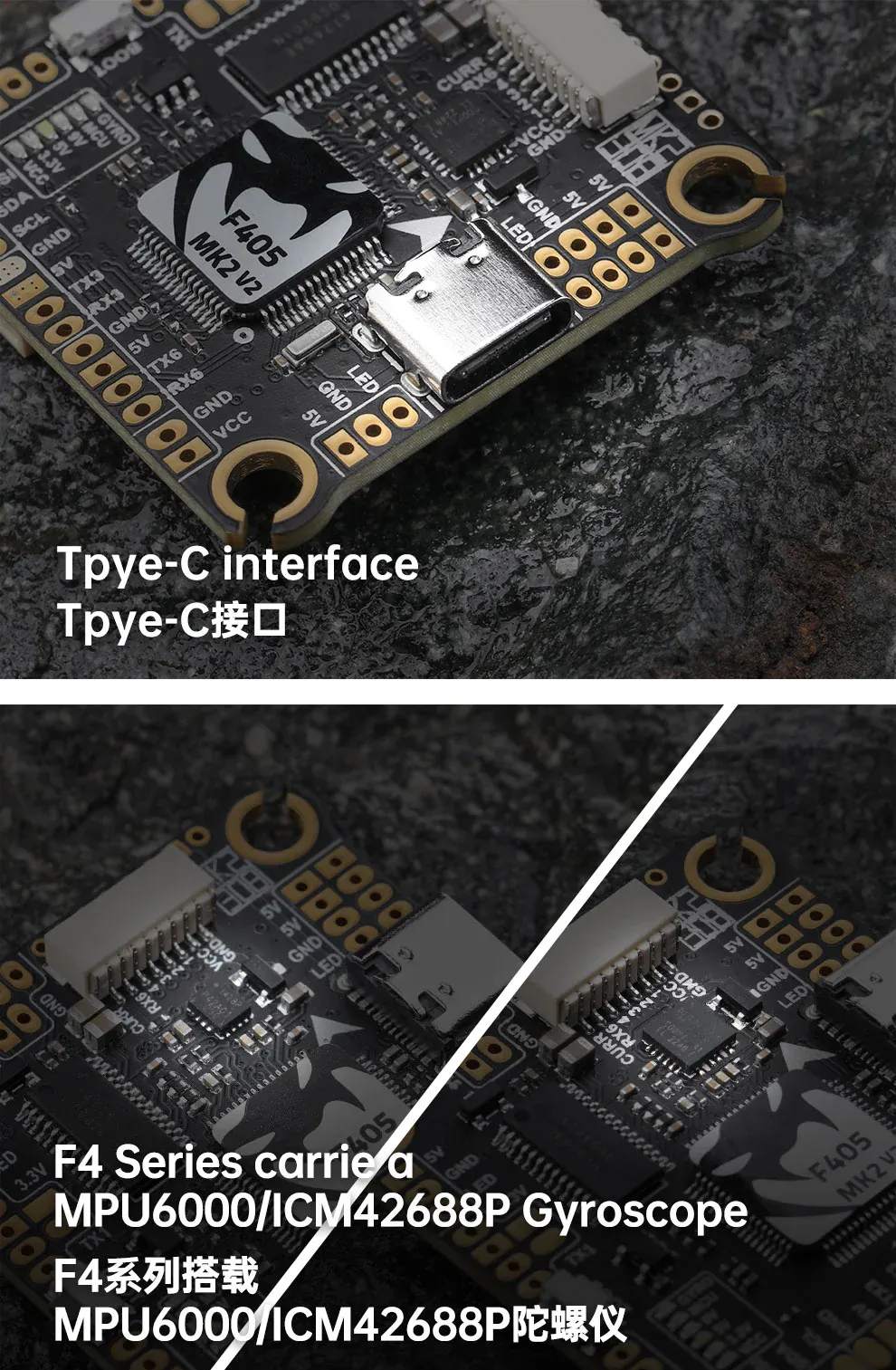30.5x30.5mm Mamba F405 MK2 V2 3-6S Flight Controller ICM42688P with 5V 9V BEC Output for RC FPV Racing Drones 30.5x30.5mm Mamba F405 MK2 V2 3-6S Flight Controller ICM42688P with 5V 9V BEC Output for RC FPV Racing Drones