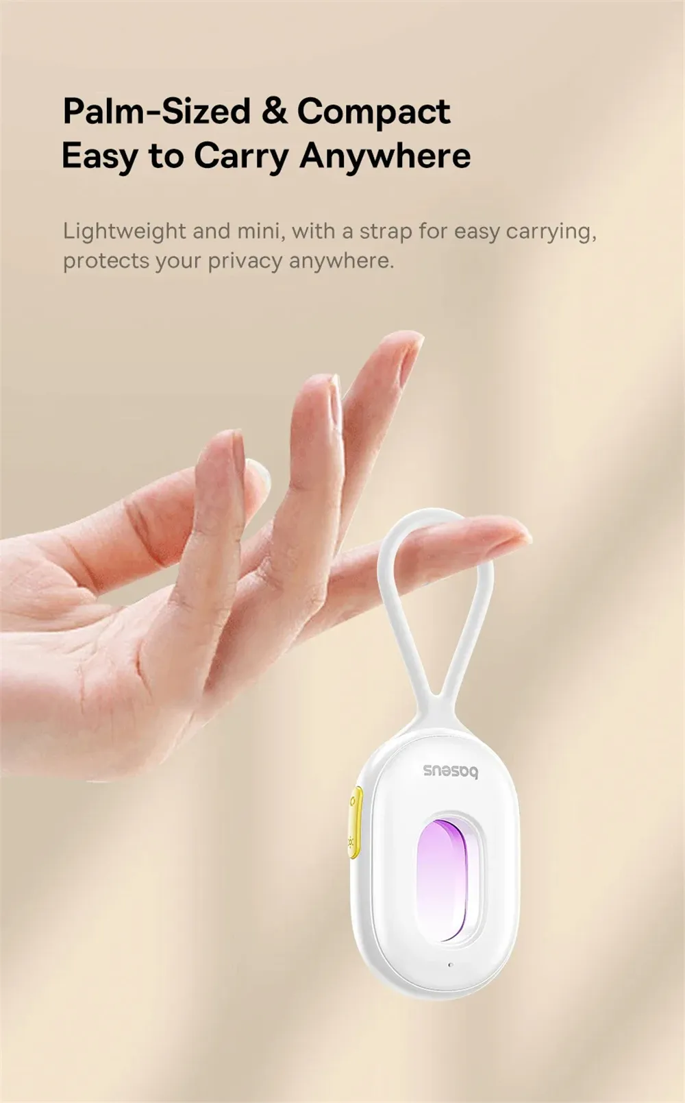 Baseus Security Camera Detector Rechargeable Anti Spy RF Signal Finder Alarm for Home Office Travel Baseus Security Camera Detector Rechargeable Anti Spy RF Signal Finder Alarm for Home Office Travel
