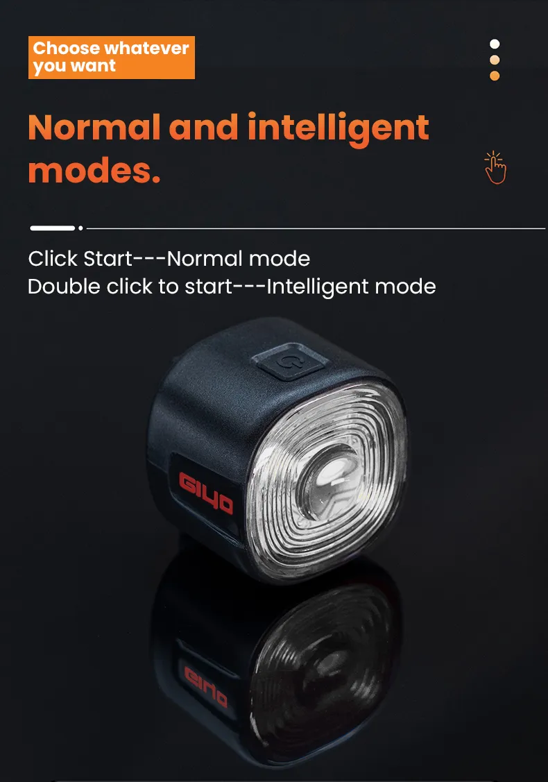 GIYO Smart Brake Sensing RGB Bicycle Taillight Waterproof Warning Flash Lamp USB Charge Bike Rear Light for Outdoor MTB Night Riding Safting GIYO Smart Brake Sensing RGB Bicycle Taillight Waterproof Warning Flash Lamp USB Charge Bike Rear Light for Outdoor MTB Night Riding Safting