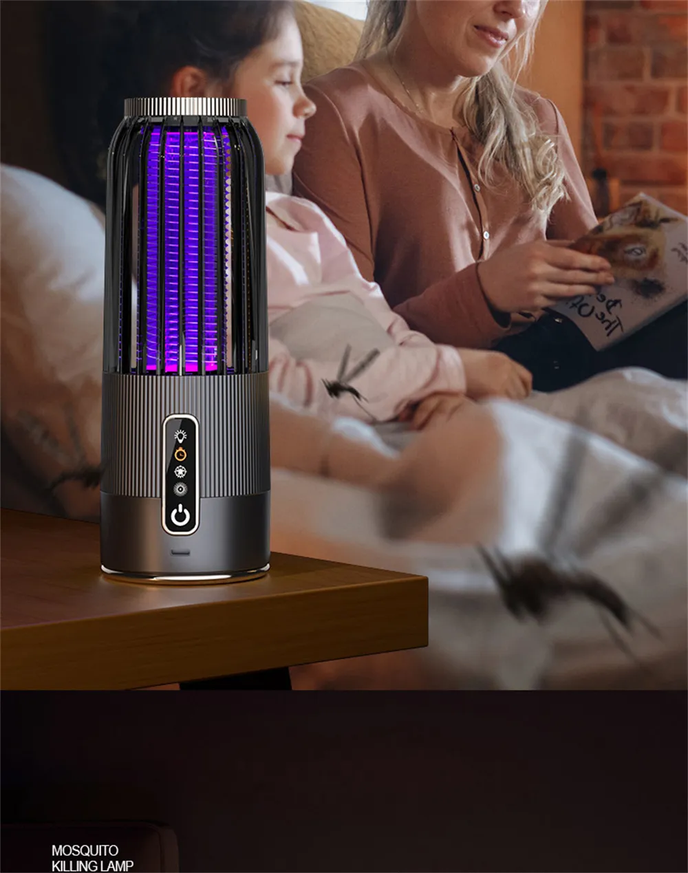 2 in 1 Solar Powered Mosquito Killer Lamp LED Lighting 1200mAh Lithium Battery 2500V High-voltage Efficient Bug Zapper Outdoor Camping Night Light 2 in 1 Solar Powered Mosquito Killer Lamp LED Lighting 1200mAh Lithium Battery 2500V High-voltage Efficient Bug Zapper Outdoor Camping Night Light