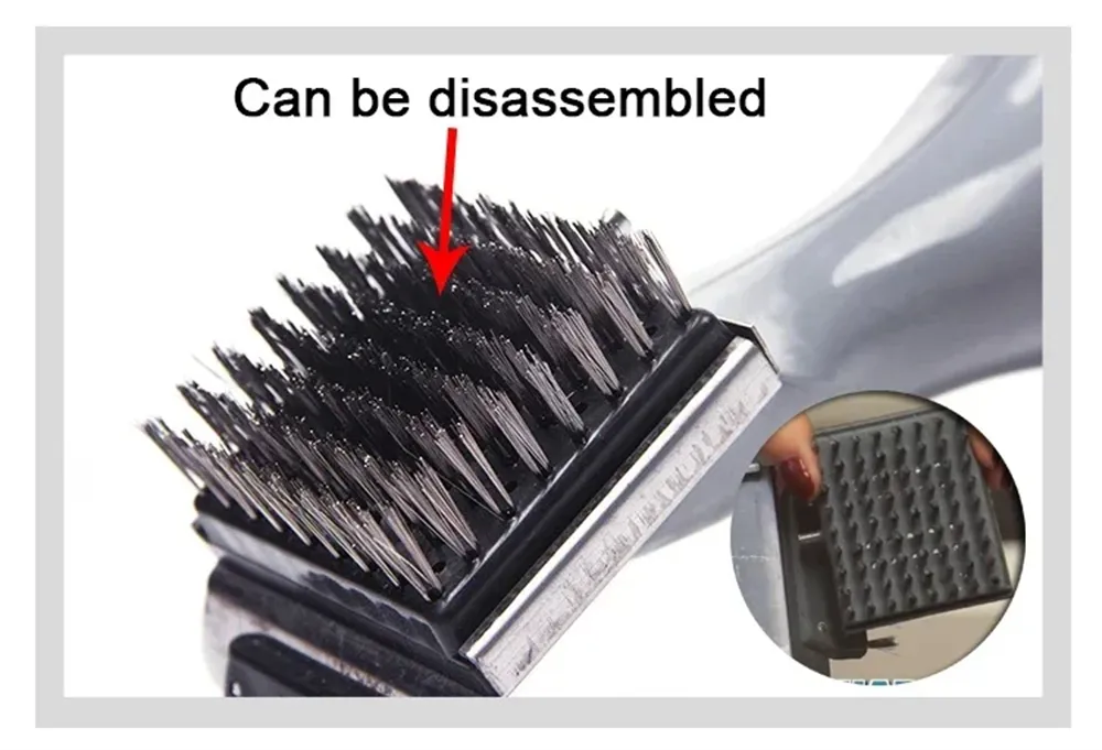 Barbecue Grill Steam Cleaning Brushes BBQ Cleaner Suitable for Charcoal Scraper Gas Accessories Outdoor Cooking Kitchen Tool