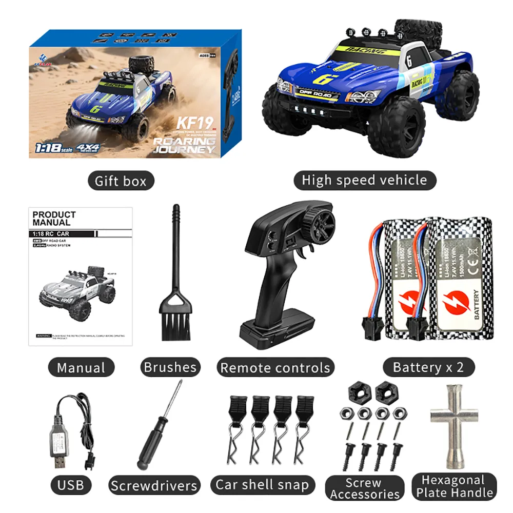 KF PLAN KF19 1/18 2.4G 4WD Brushless High Speed RC Car Vehicle Models Full Propotional KF PLAN KF19 1/18 2.4G 4WD Brushless High Speed RC Car Vehicle Models Full Propotional