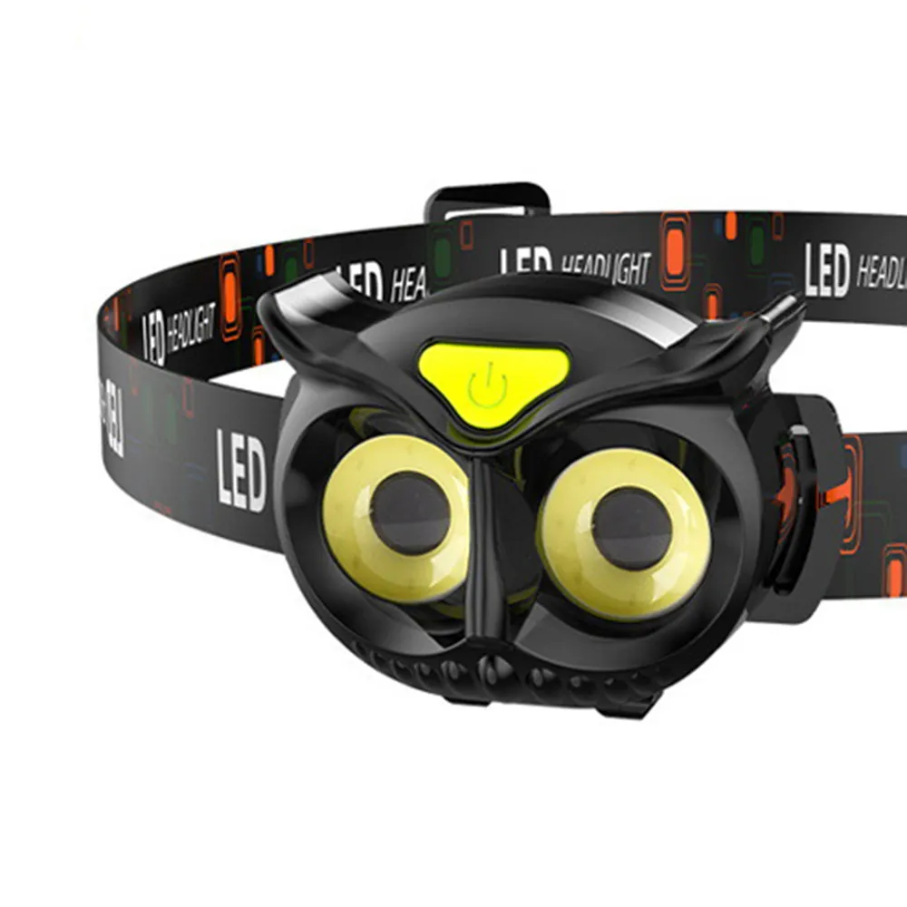 Wide Angle Light Owl LED Headlamp Mini Strong Light Portable Outdoor Exploration Camping Fishing COB Head Lamp Headlight Wide Angle Light Owl LED Headlamp Mini Strong Light Portable Outdoor Exploration Camping Fishing COB Head Lamp Headlight