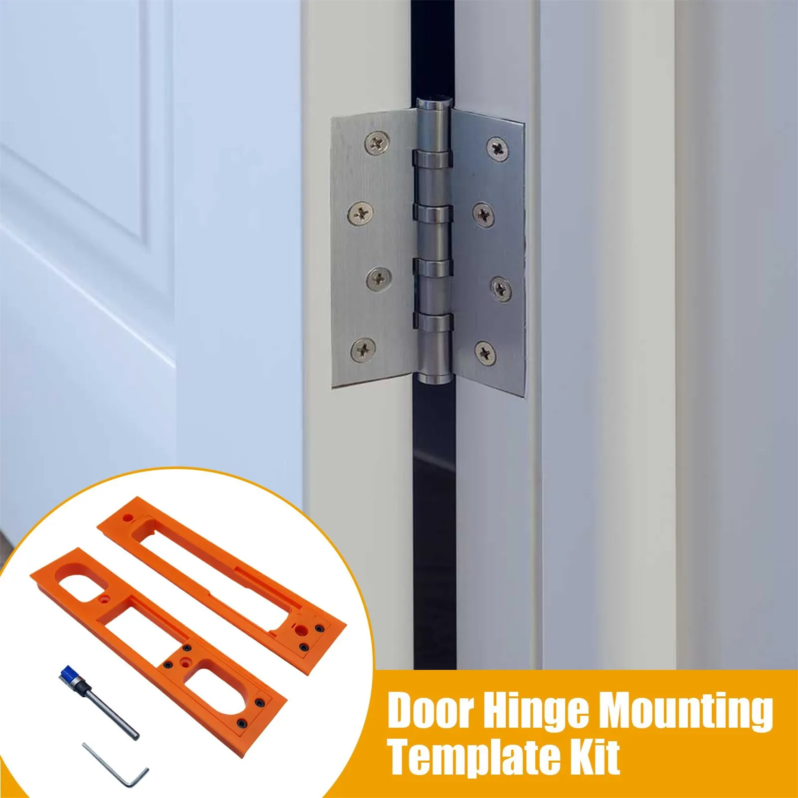 Door Hinge Jig ABS Material Lightweight Anti Slip Design Easy Installation Precision Template Garage Exterior Door Woodworking Repair Tool 9 x 2 Inches Orange Door Hinge Jig ABS Material Lightweight Anti Slip Design Easy Installation Precision Template Garage Exterior Door Woodworking Repair Tool 9 x 2 Inches Orange