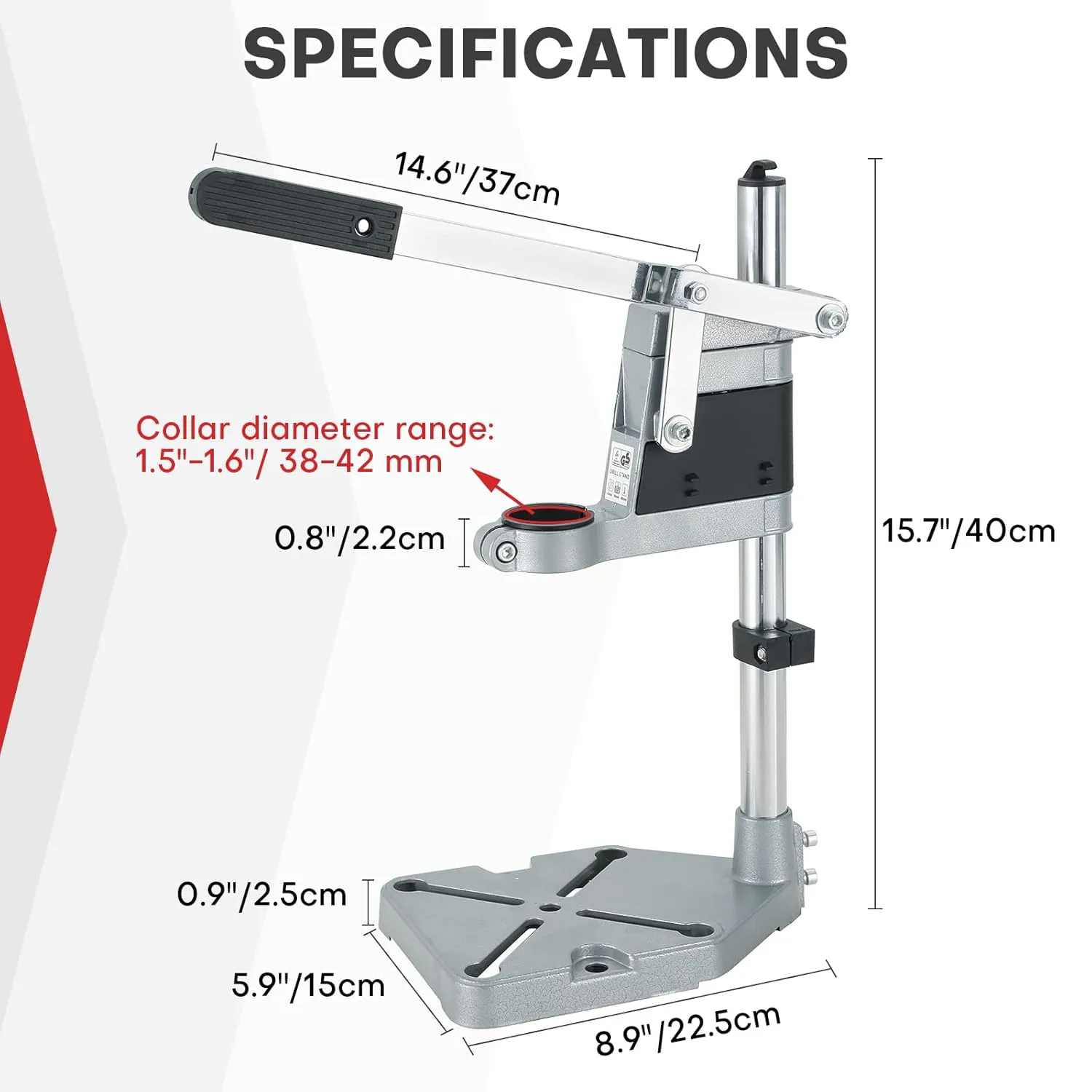 Multifunctional Electric Drill Stand Adjustable Height Clamp Base Frame Precision Drill Holder DIY Tool Press for Woodworking Metalworking Crafting Multifunctional Electric Drill Stand Adjustable Height Clamp Base Frame Precision Drill Holder DIY Tool Press for Woodworking Metalworking Crafting
