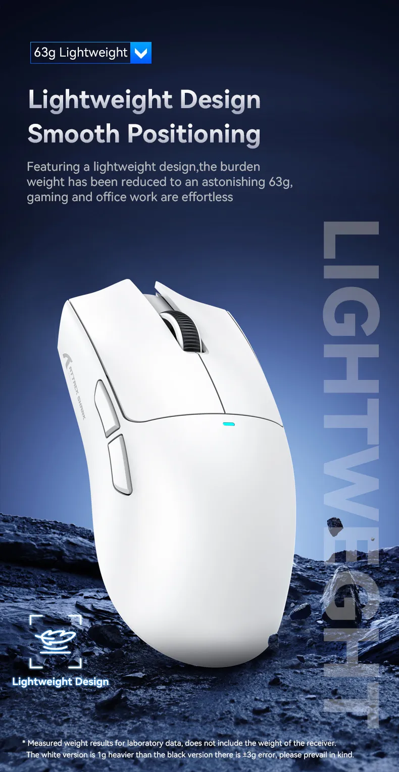 Attack Shark X11SE Three-mode Gaming Mouse 2.4G/bluetooth/Type-C PAW3311 Mouse 22000DPI 63g Lightweight Gamer Mice Attack Shark X11SE Three-mode Gaming Mouse 2.4G/bluetooth/Type-C PAW3311 Mouse 22000DPI 63g Lightweight Gamer Mice