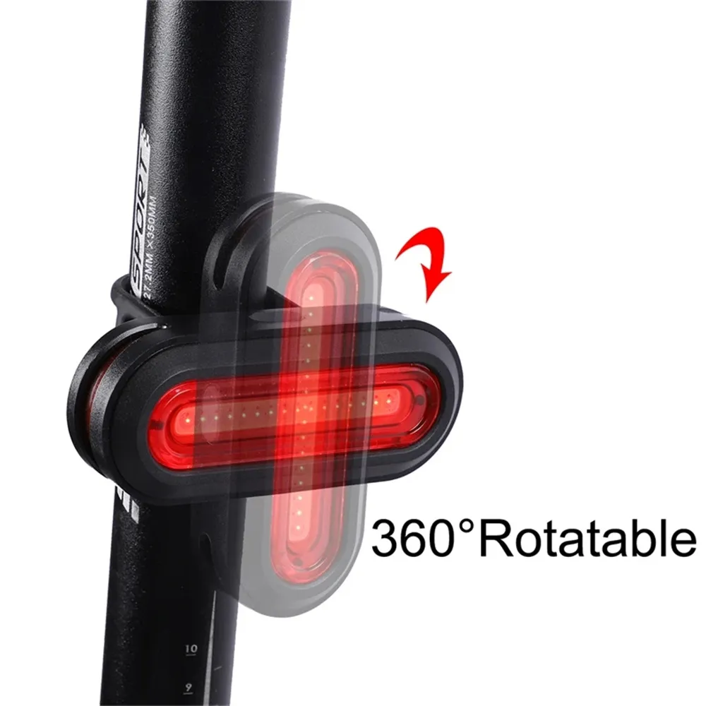 WEST BIKING 60LM 1000m Visibility Bicycle Taillight USB Rechargeable 360° Rotation Adjustment 6 Mode Flash Warning Lamp Waterproof Bike Rear Light for MTB Outdoor Night Cycling Safety WEST BIKING 60LM 1000m Visibility Bicycle Taillight USB Rechargeable 360° Rotation Adjustment 6 Mode Flash Warning Lamp Waterproof Bike Rear Light for MTB Outdoor Night Cycling Safety