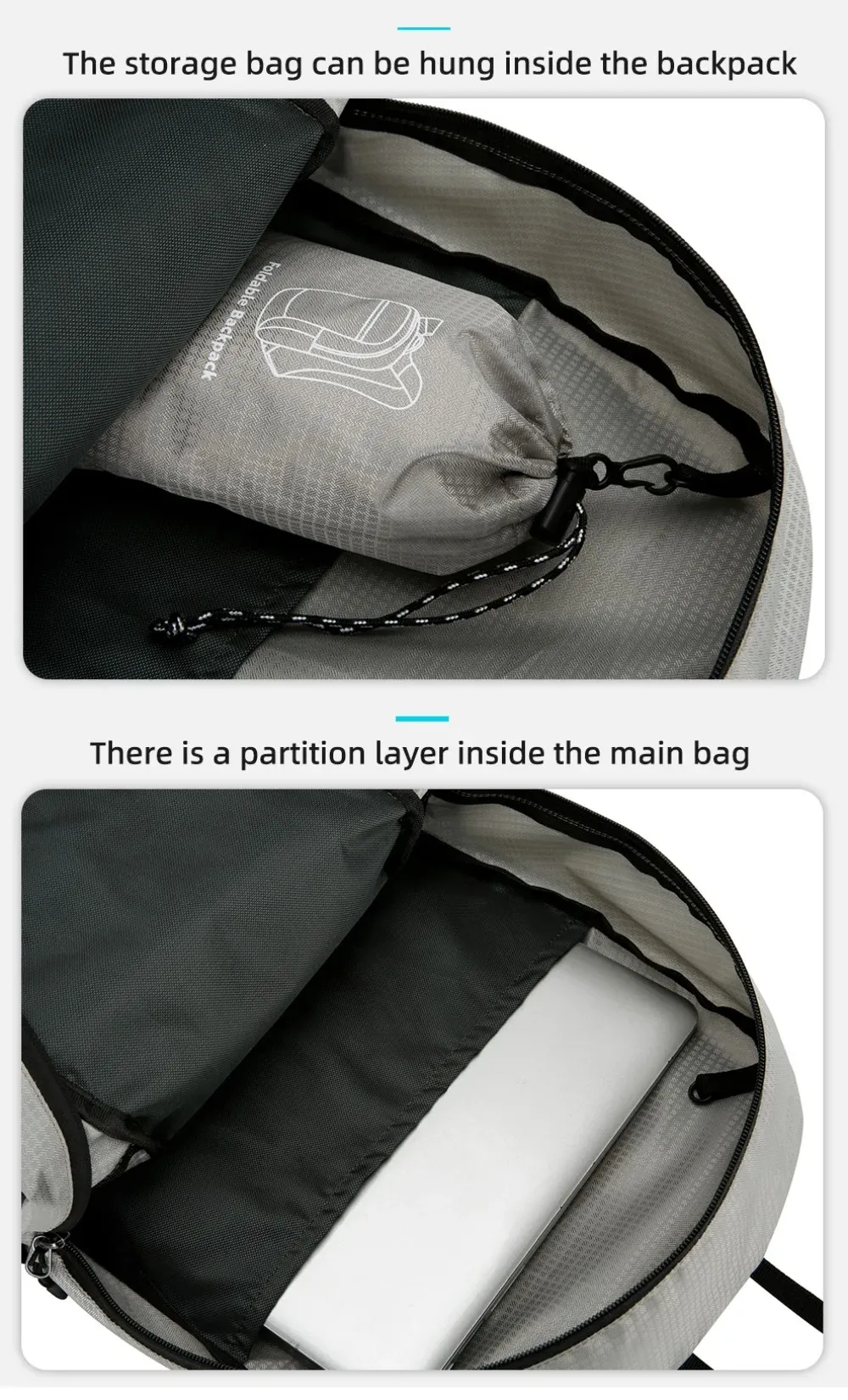 IPRee Breathable Foldable Mountain Riding Backpack Waterproof Large Capacity Sports Backpack Portable Hiking Backpack Travel
