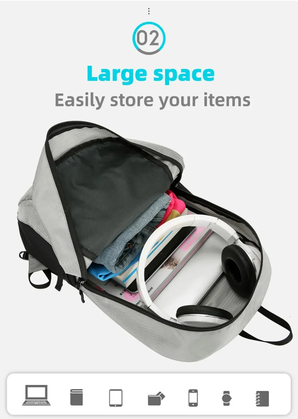IPRee Breathable Foldable Mountain Riding Backpack Waterproof Large Capacity Sports Backpack Portable Hiking Backpack Travel