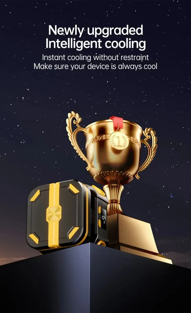P70 Semiconductor Cooler 10W 2000mAh Magnetic Phone Radiator AI Temp Control Gaming Cooler for iPhone Android Universal P70 Semiconductor Cooler 10W 2000mAh Magnetic Phone Radiator AI Temp Control Gaming Cooler for iPhone Android Universal